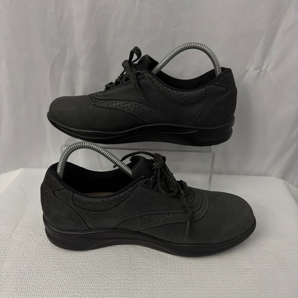 SAS Walk Easy Shoes Womens Size 9 M Black Nubuck - Picture 7 of 8